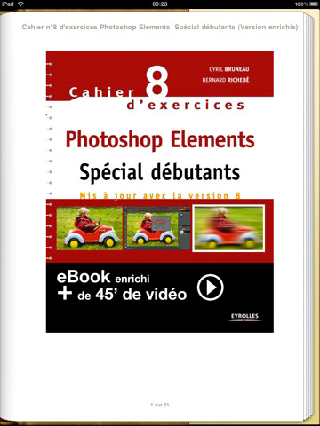 Cahier d'exercices Photoshop Elements special iPad