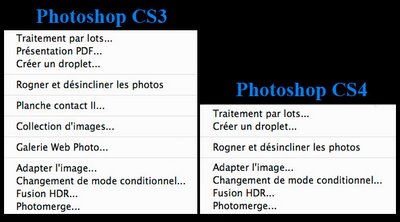 Photoshop CS4 : les fonctions disparues